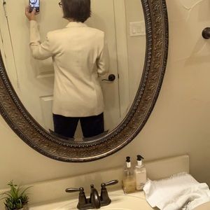 Women’s Lafayette 148 New York Cotton Suit Jacket, Cream